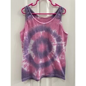 Tye Dye Tank Top Fruit Of The Loom Kids Medium